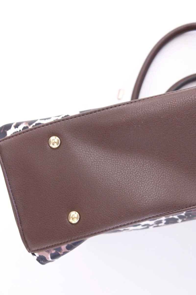 Pfeffinger Henkeltasche mit Tierdruck neuwertig braun
