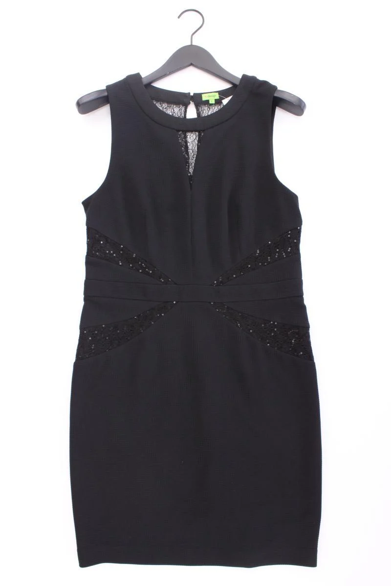 K Design Midikleid Gr. L Ärmellos schwarz aus Polyester