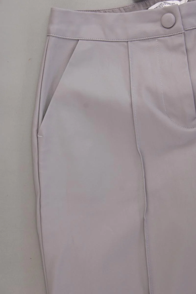 Summum Kunstleder Culotte Gr. 34 grau aus Polyester