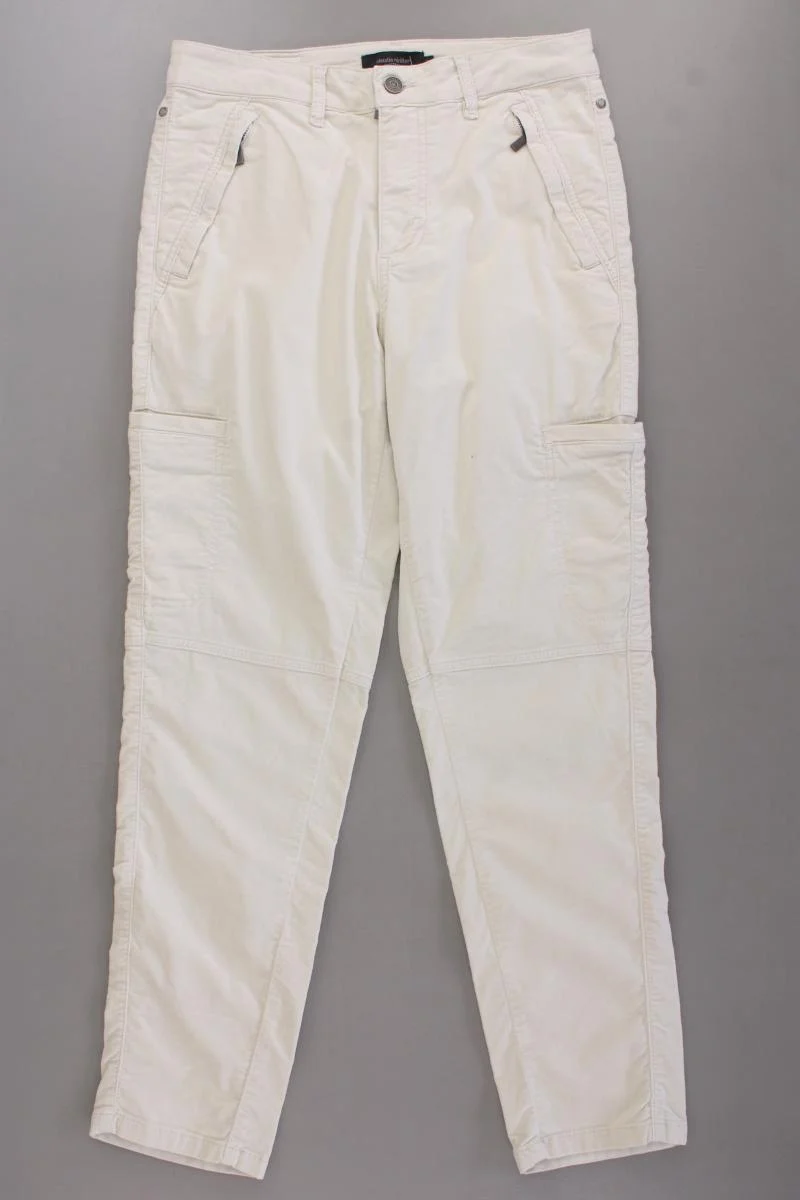 claudia sträter Cargohose Gr. 36 creme aus Baumwolle