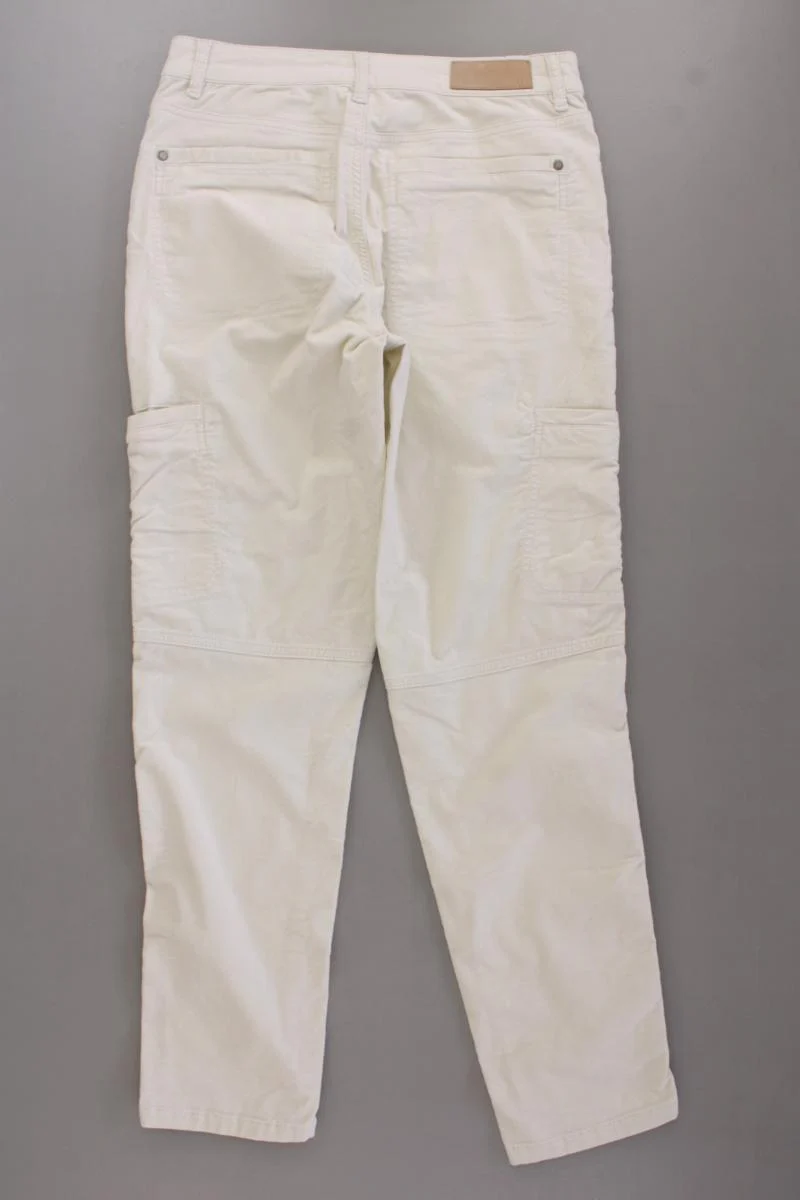 claudia sträter Cargohose Gr. 36 creme aus Baumwolle