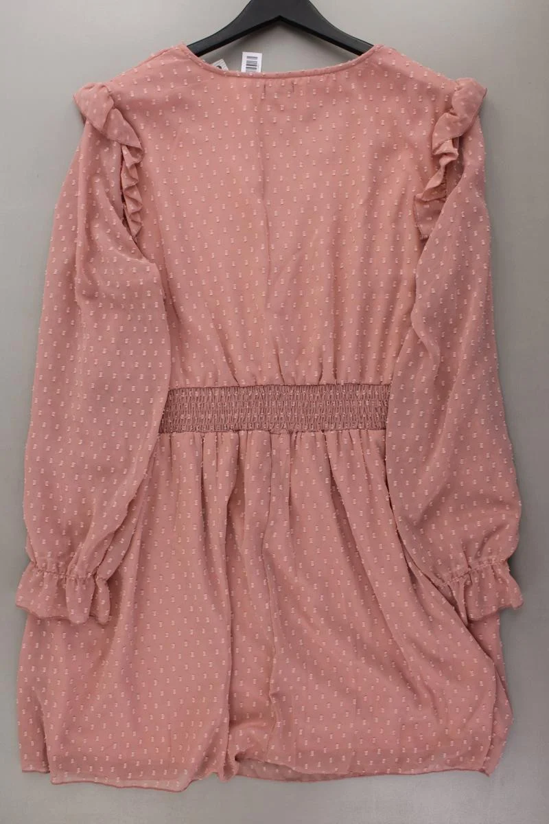 BOOHOO Langarmkleid Gr. 48 neu mit Etikett rosa aus Polyester