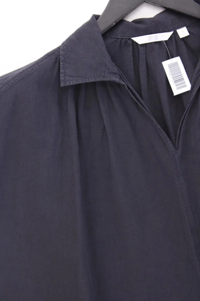 Uniqlo Kurzarmkleid Gr. M grau aus Viskose