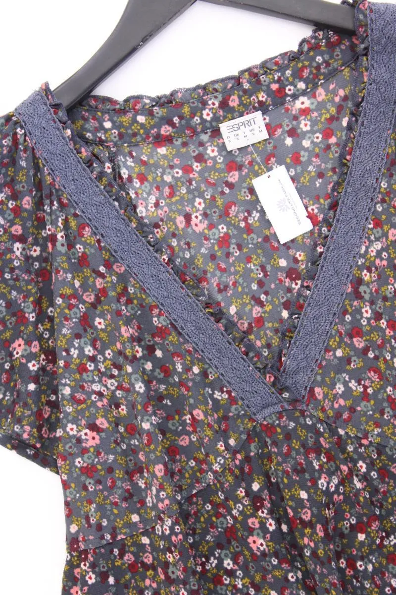Esprit Kurzarmkleid Gr. S mit Blumenmuster mehrfarbig