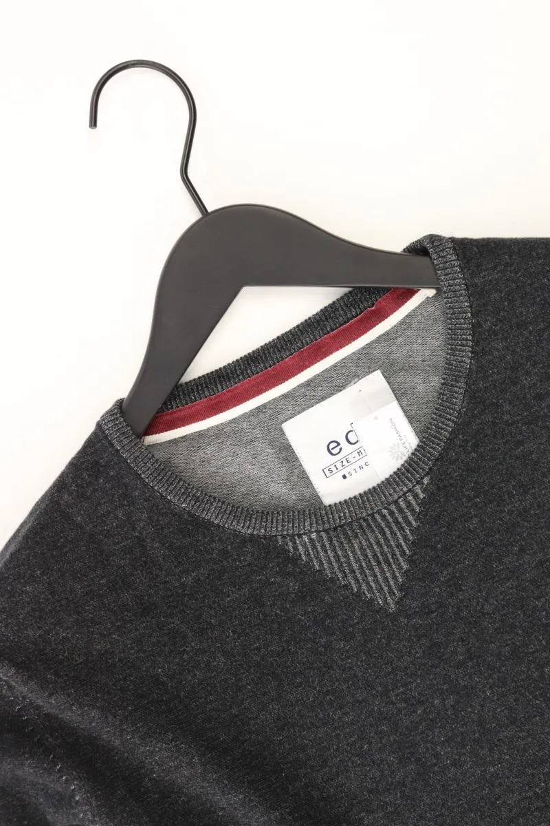 edc by Esprit Feinstrickpullover für Herren Gr. M grau aus Baumwolle