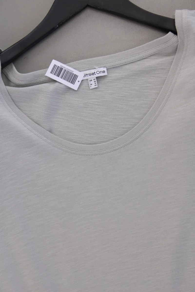 Street One T-Shirt Gr. 42 Kurzarm grau