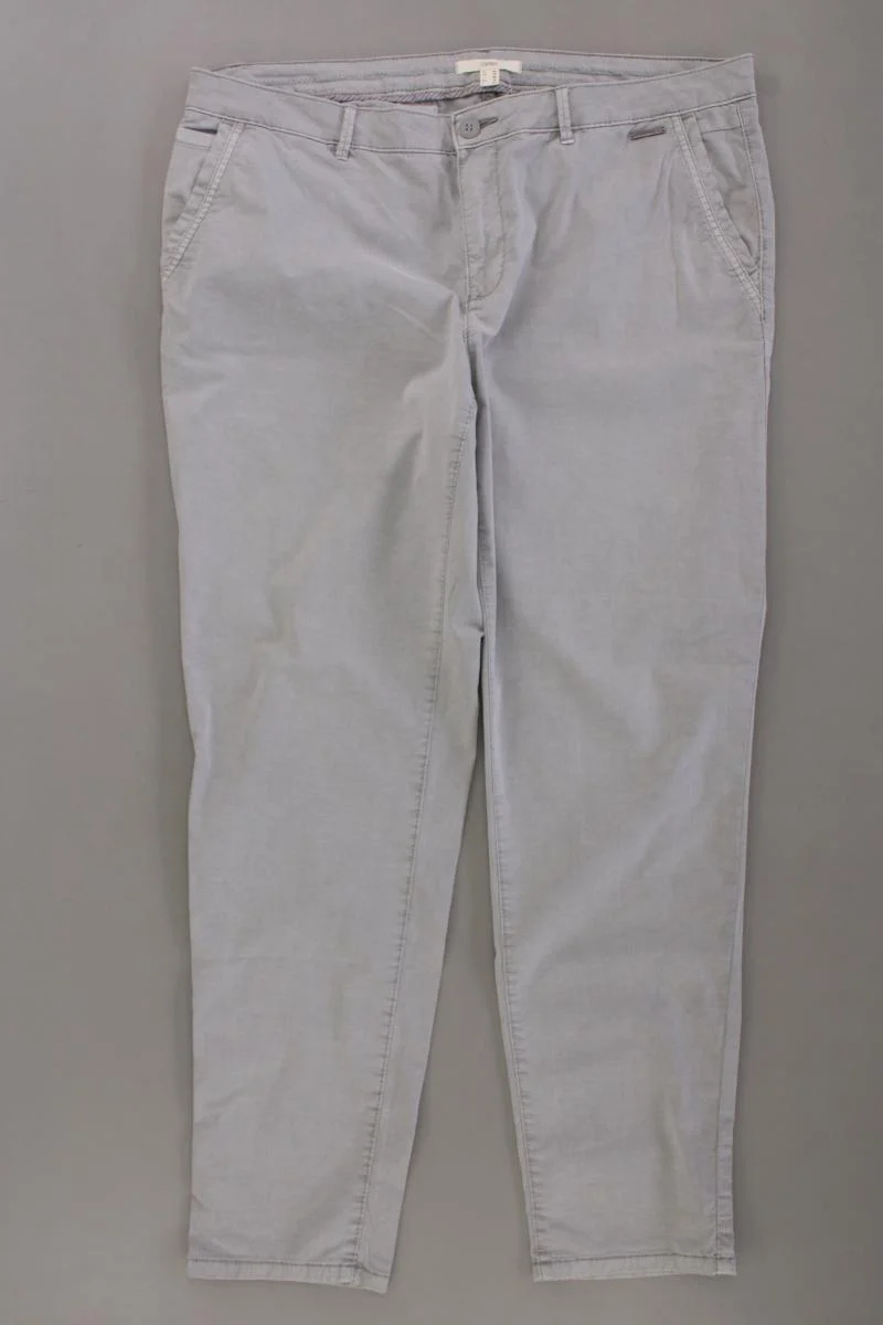 Esprit Hose Gr. 44 grau aus Baumwolle
