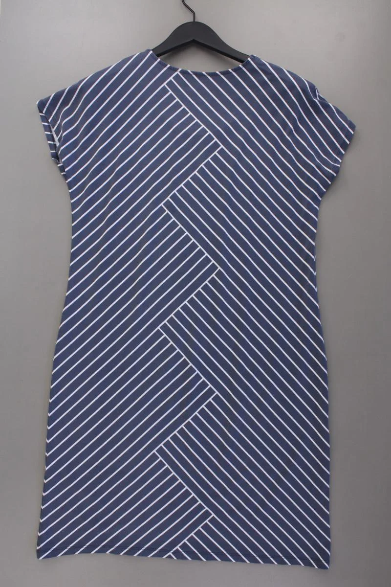 Gerry Weber Jerseykleid Gr. 42 gestreift Kurzarm blau