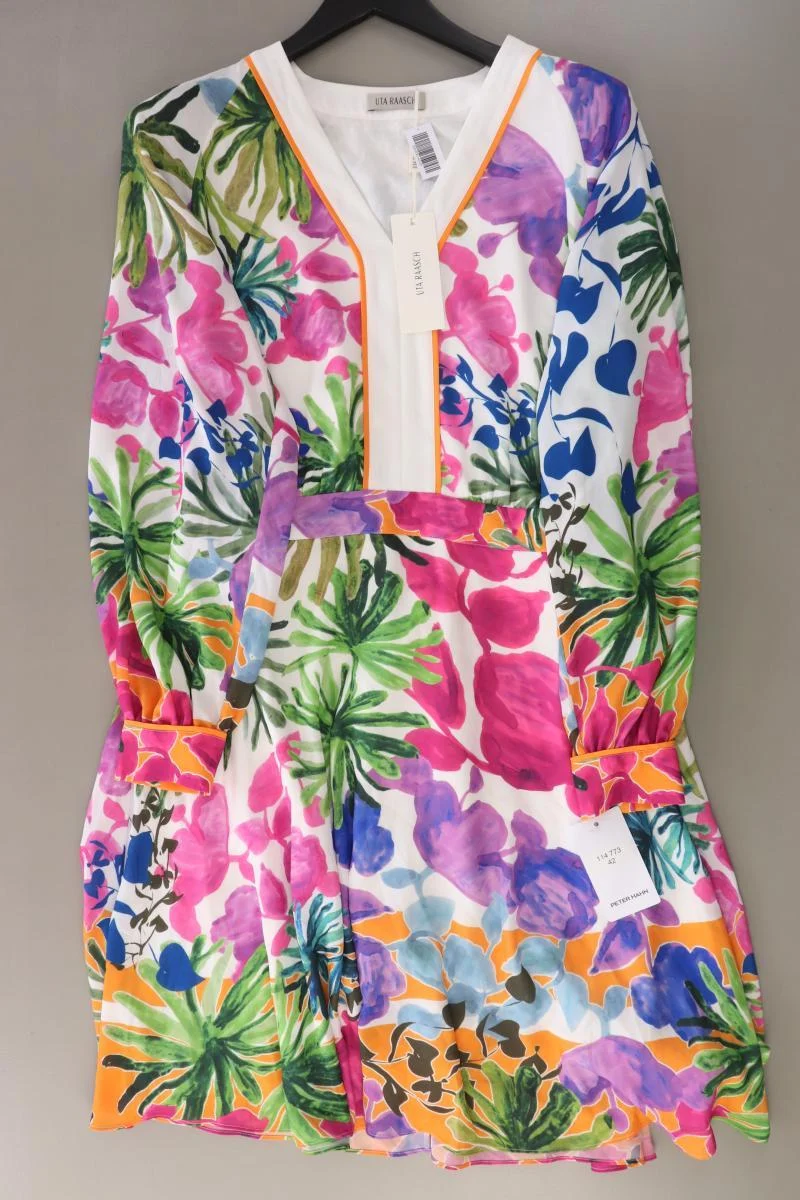 UTA RAASCH Langarmkleid Gr. 42 neu mit Etikett mehrfarbig aus Polyester