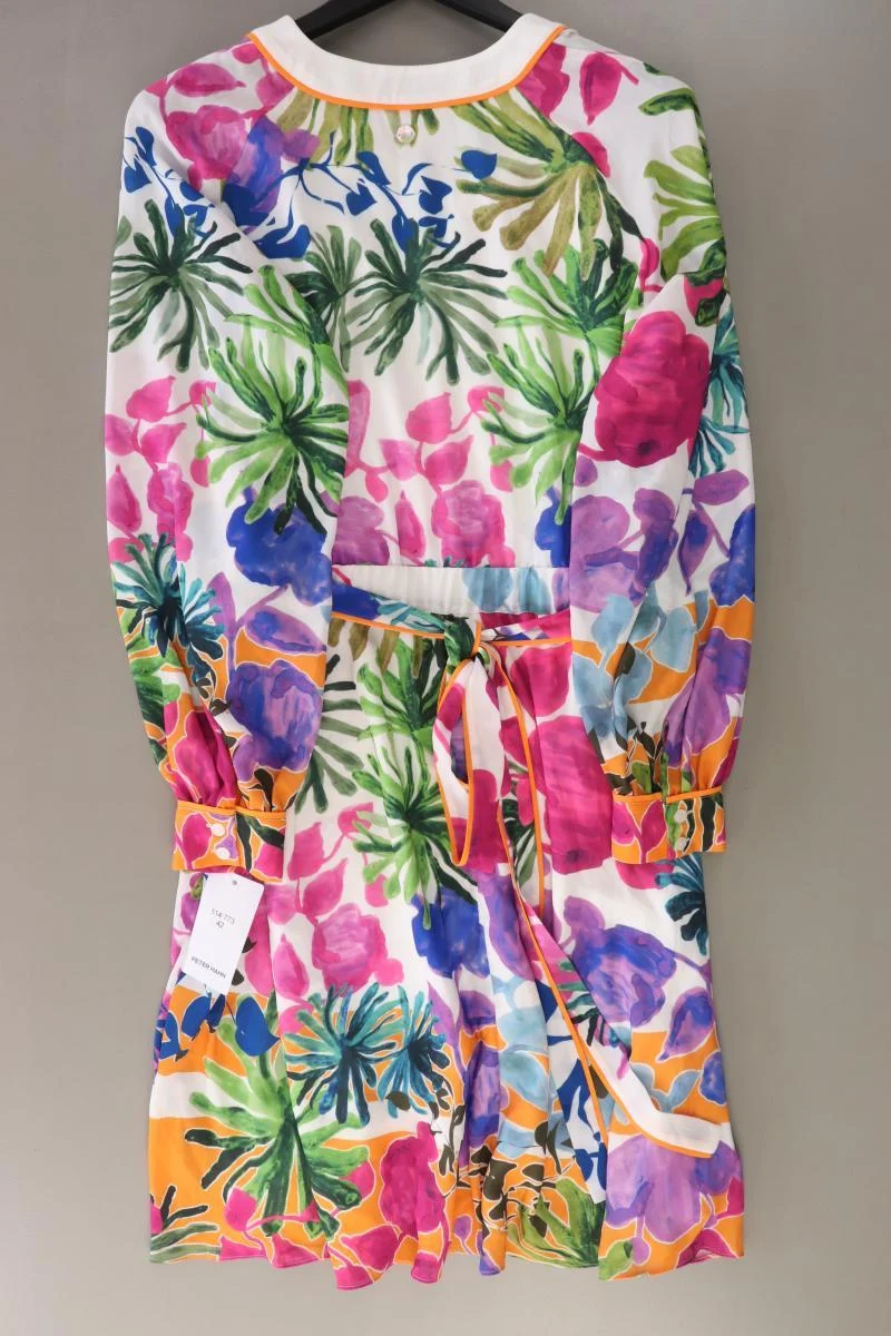 UTA RAASCH Langarmkleid Gr. 42 neu mit Etikett mehrfarbig aus Polyester