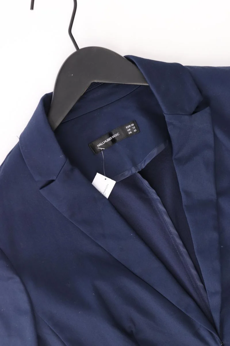 Hallhuber Regular Blazer Gr. 40 blau aus Baumwolle
