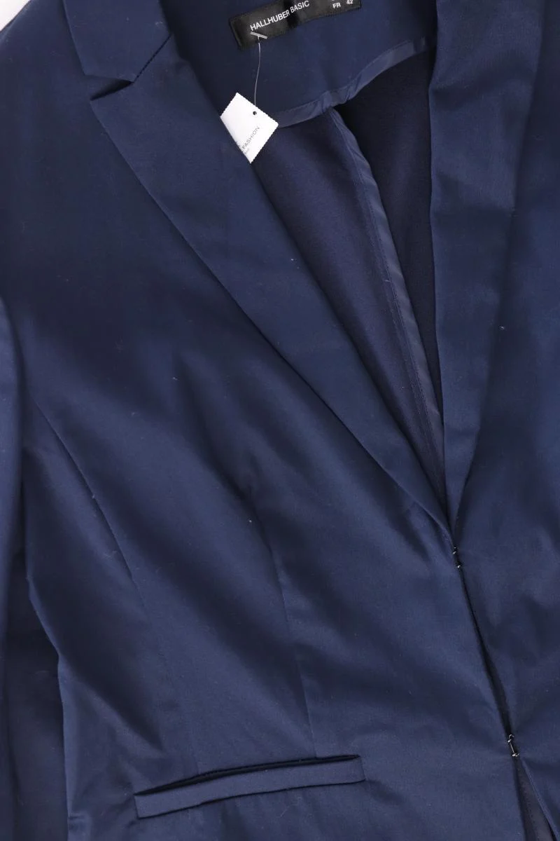 Hallhuber Regular Blazer Gr. 40 blau aus Baumwolle