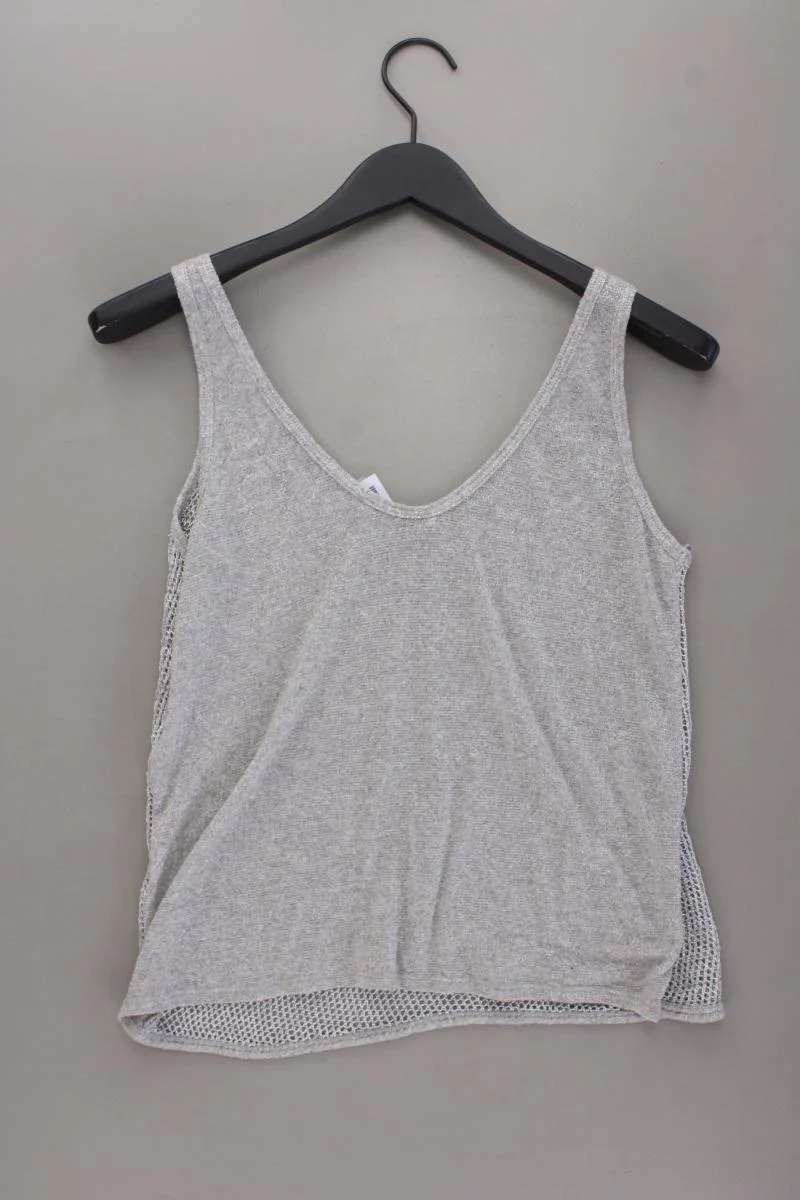 Zara Trägertop Gr. M mit Glitzer silber