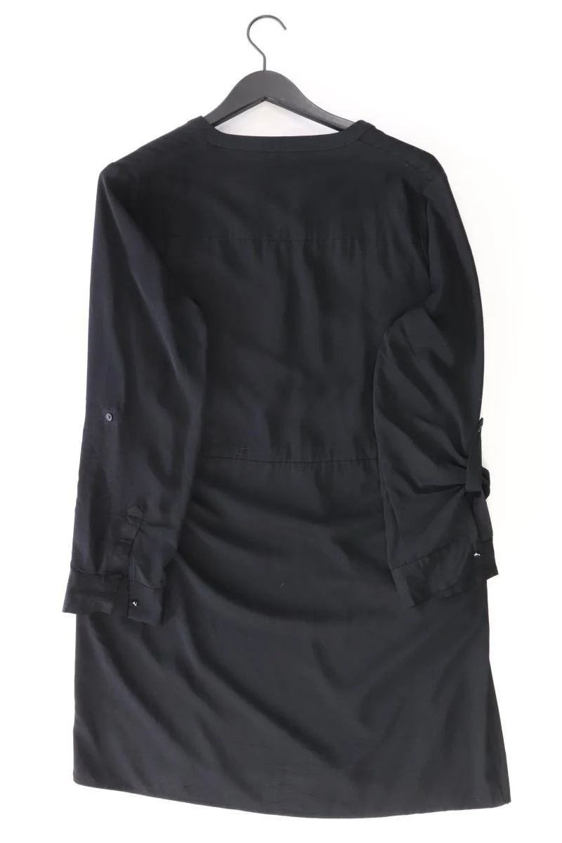 Zero Langarmkleid Gr. 42 schwarz aus Viskose