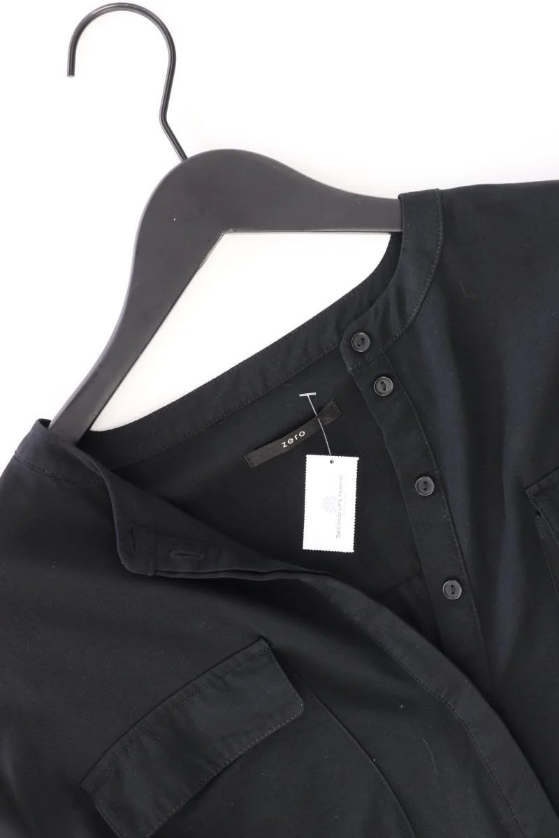 Zero Langarmkleid Gr. 42 schwarz aus Viskose