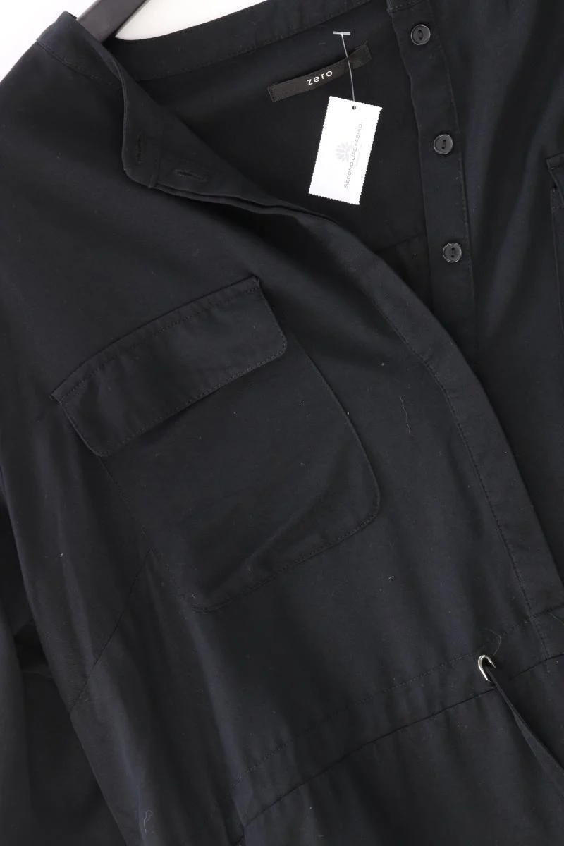 Zero Langarmkleid Gr. 42 schwarz aus Viskose