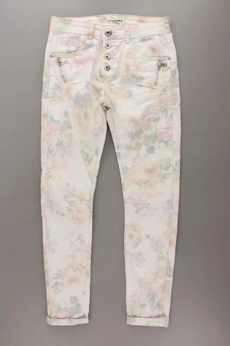 LEXXURY Hose Gr. 34 mit Blumenmuster mehrfarbig