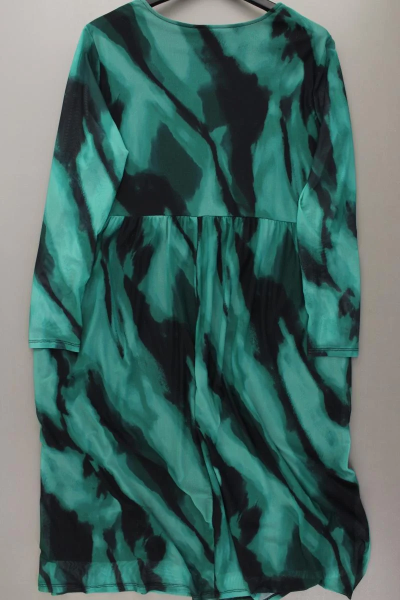 Vila Evoked Landarmkleid Gr. 48 mit Batikmuster neuwertig Langarm grün