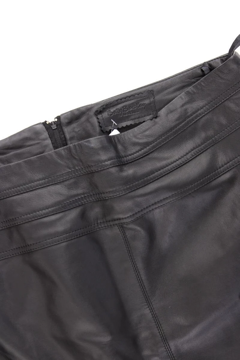 Betty Barclay Vintage Lammlederrock Gr. 42 schwarz