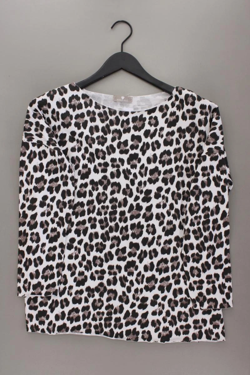 Made In Italy Langarmshirt Gr. 40 mit Tierdruck braun aus Baumwolle