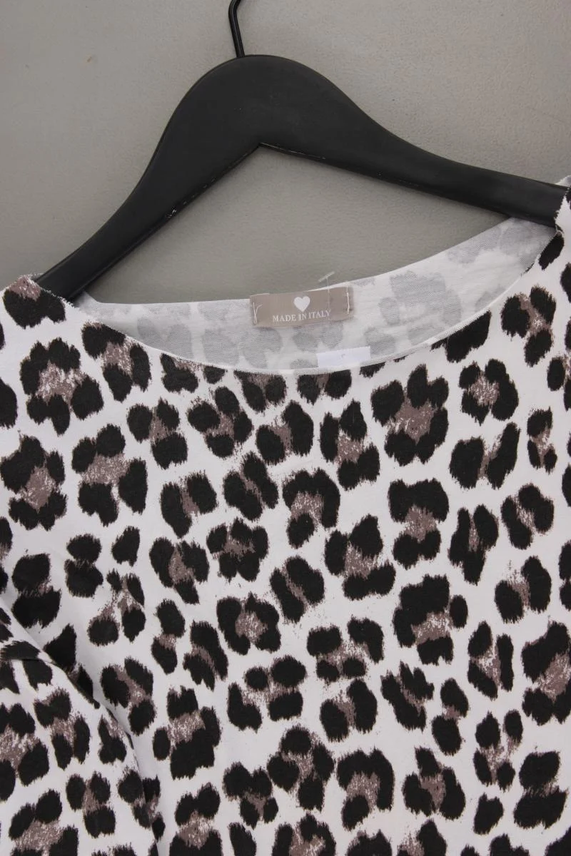 Made In Italy Langarmshirt Gr. 40 mit Tierdruck braun aus Baumwolle