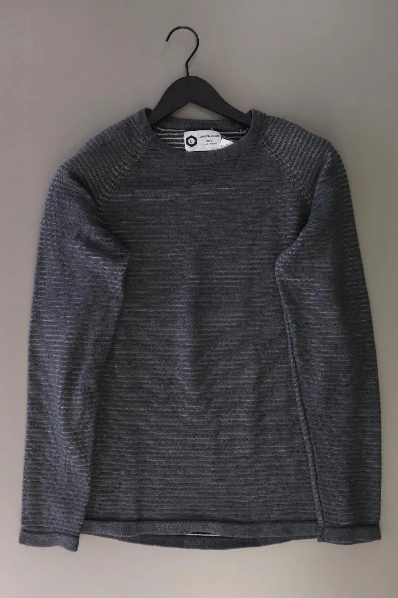 Jack & Jones Feinstrickpullover für Herren Gr. L grau aus Baumwolle