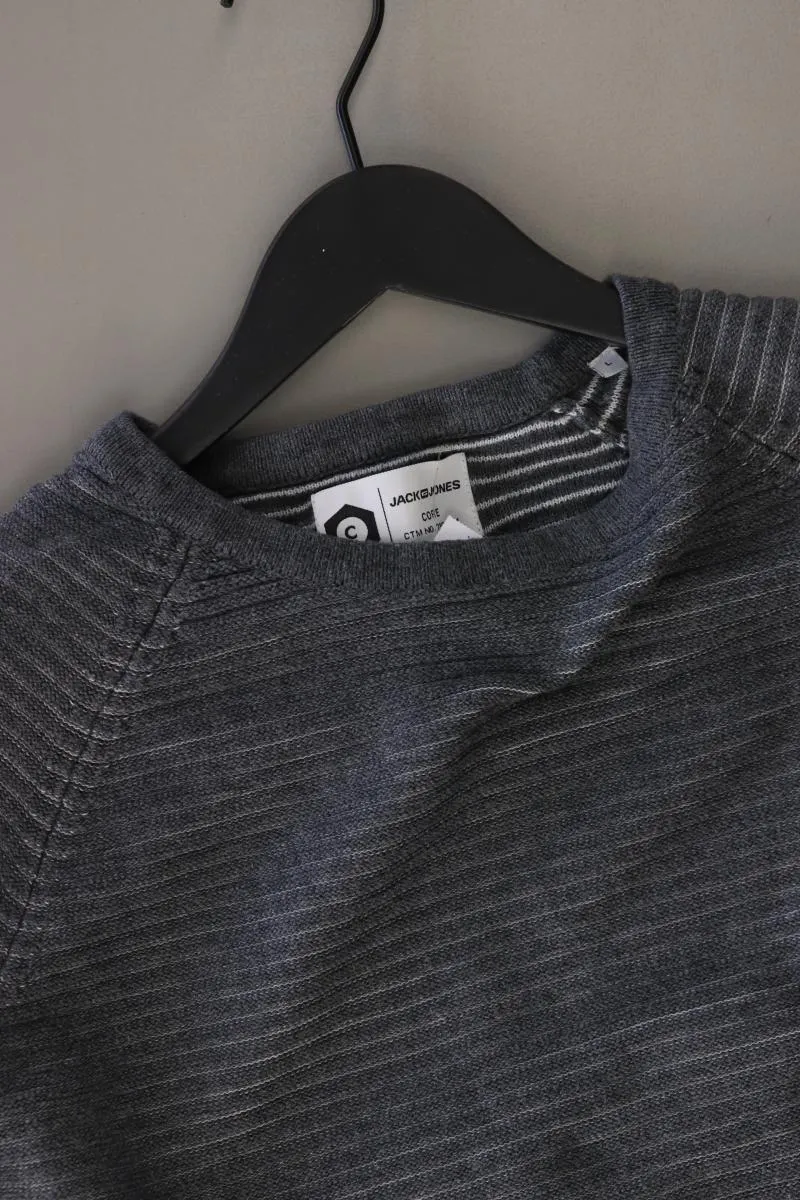 Jack & Jones Feinstrickpullover für Herren Gr. L grau aus Baumwolle