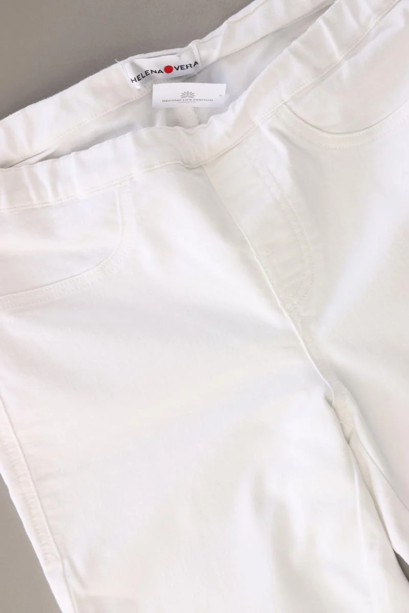 Helena Vera 7/8 Hose Gr. Kurzgröße 19 weiß aus Baumwolle