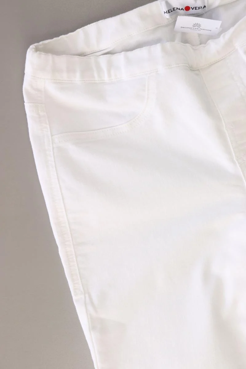 Helena Vera 7/8 Hose Gr. Kurzgröße 19 weiß aus Baumwolle