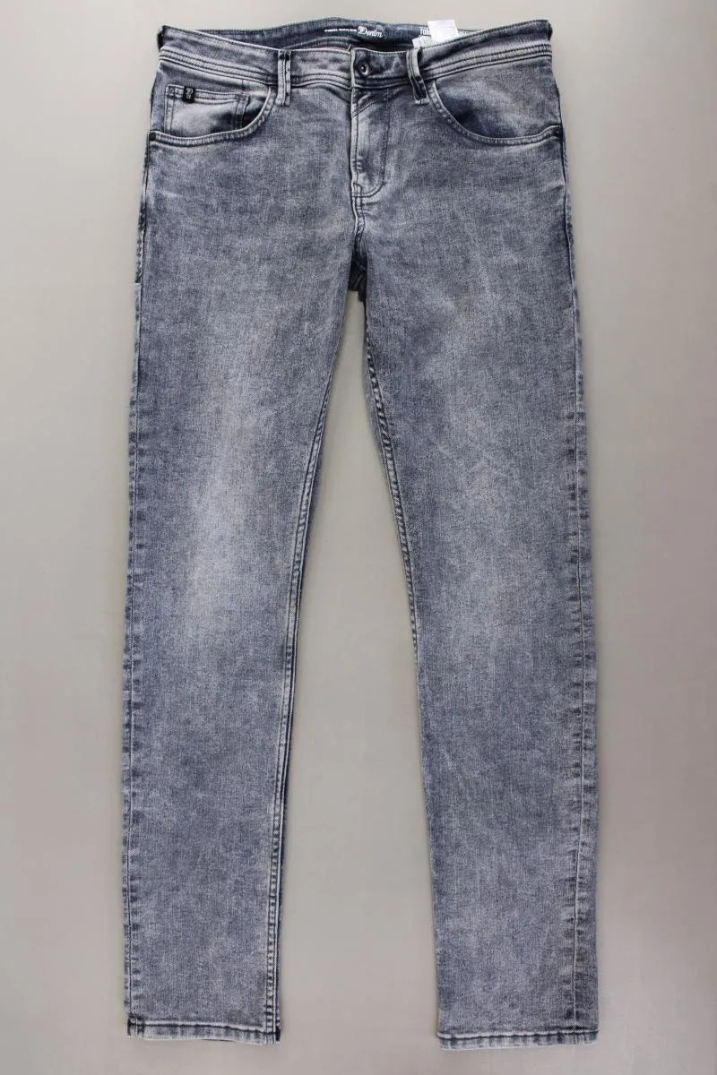 Tom Tailor (Denim) Straight Jeans für Herren Gr. W32/L36 grau aus Baumwolle