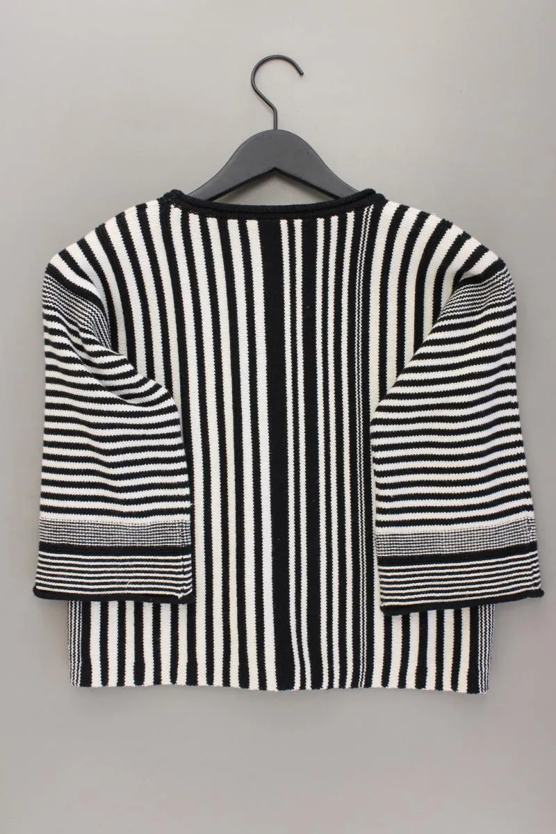 Marc Cain Crop Pullover Gr. 36 gestreift creme aus Baumwolle