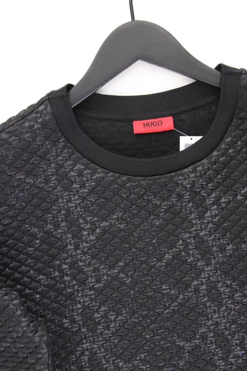 Hugo Boss Kurzarmpullover Gr. S schwarz aus Polyester