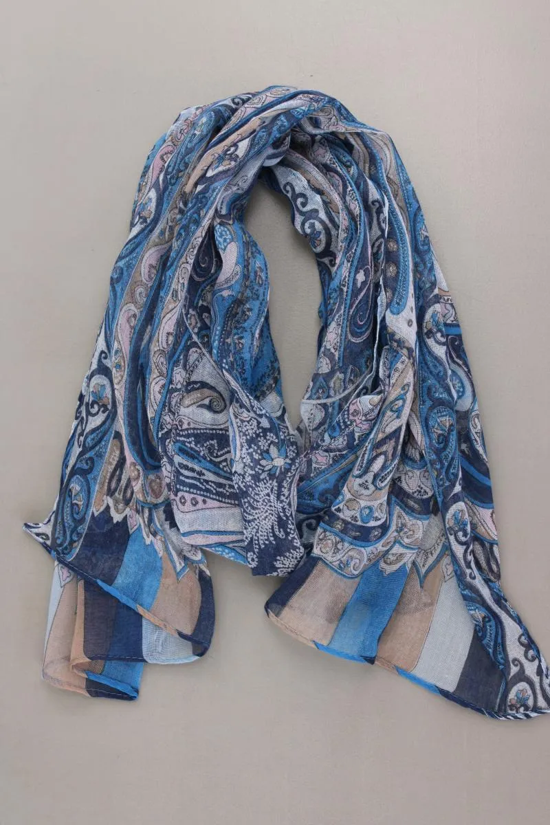 Tuch mit Paisleymuster blau aus Polyester