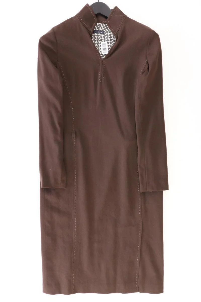 Daniel Hechter Wollkleid Gr. 38 Langarm braun aus Schurwolle