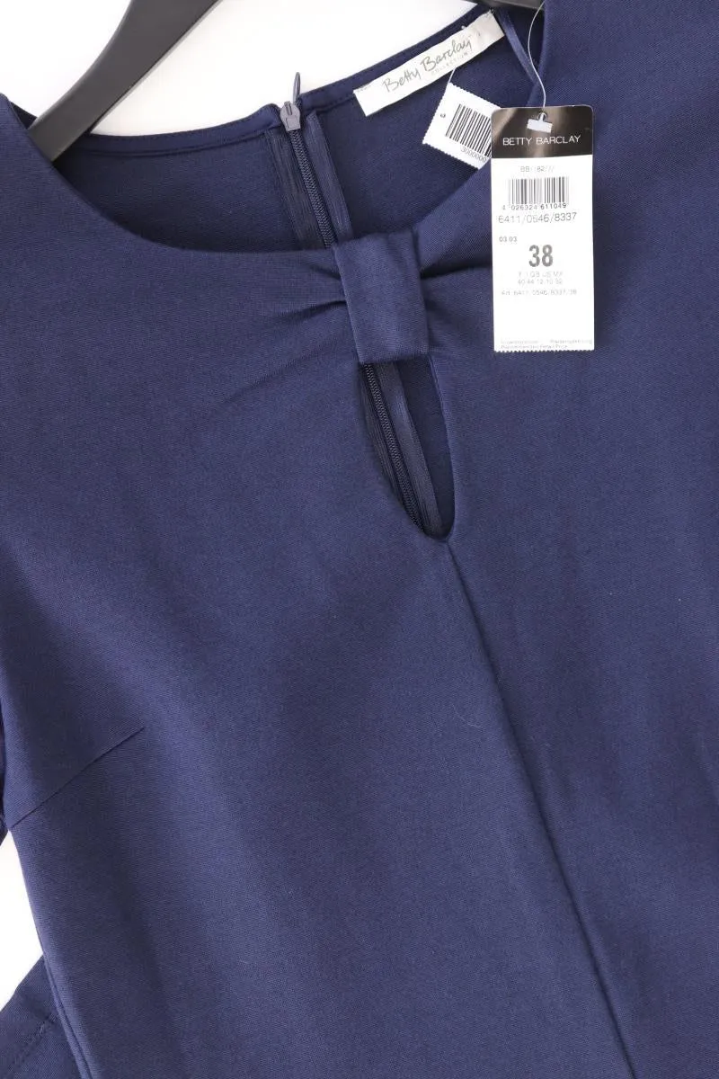 Betty Barclay Etuikleid Gr. 38 neu mit Etikett 3/4 Ärmel blau aus Baumwolle