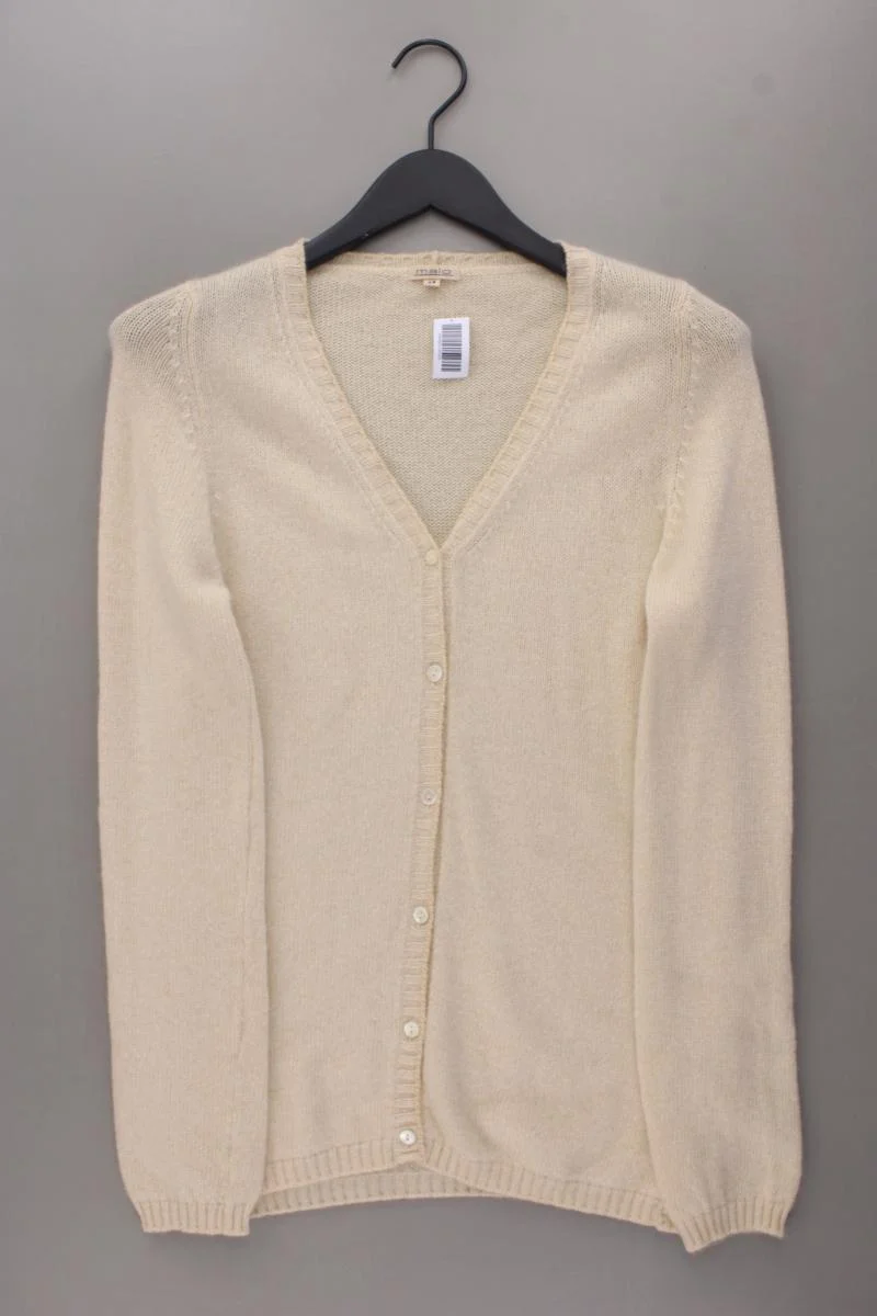 Malo Kaschmir Cardigan Gr. 46 Langarm creme
