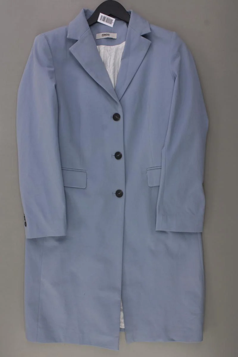 Zenggi Amsterdam Slim Mantel Gr. L blau aus Baumwolle