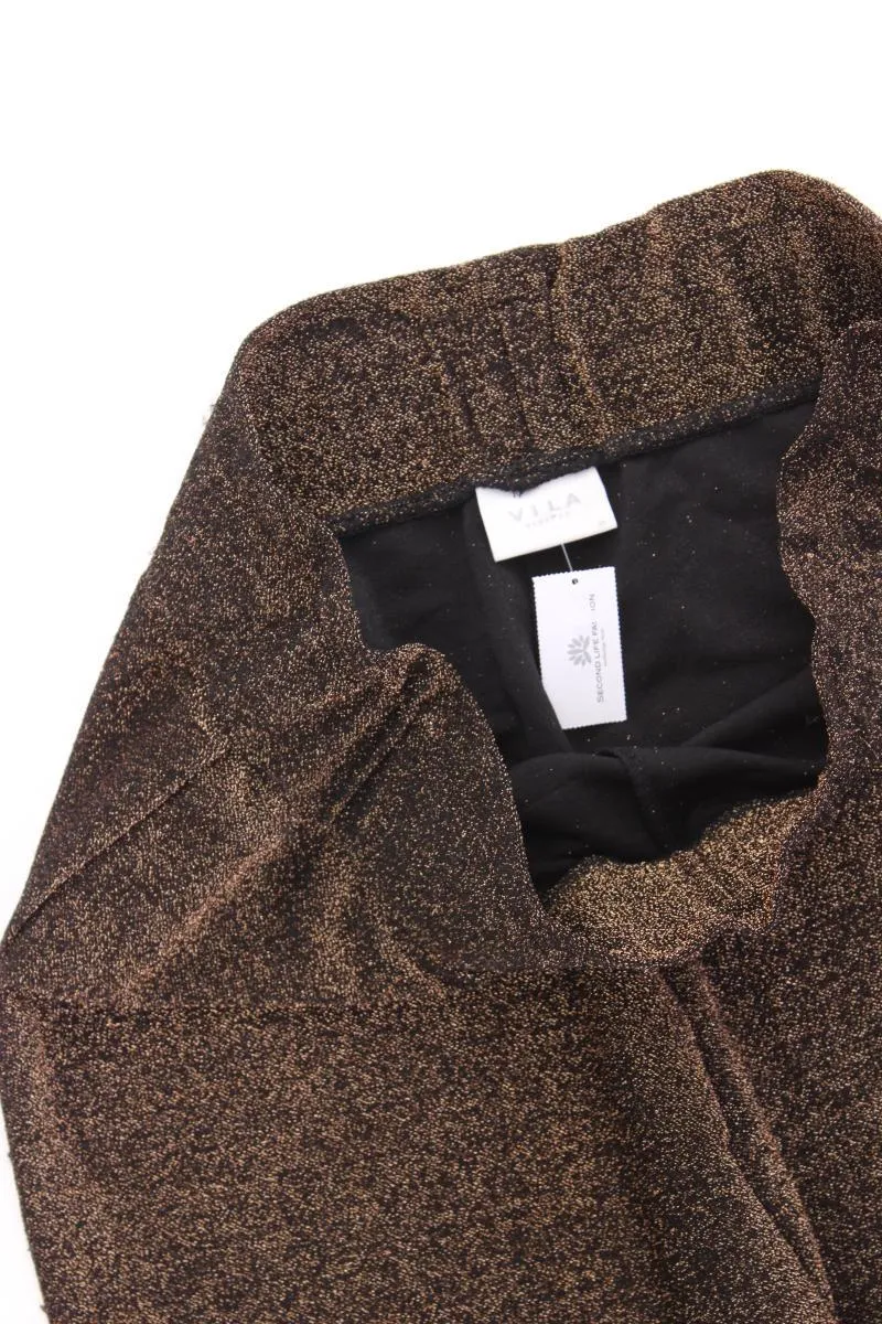 Vila Stretchhose Gr. 38 mit Glitzer gold