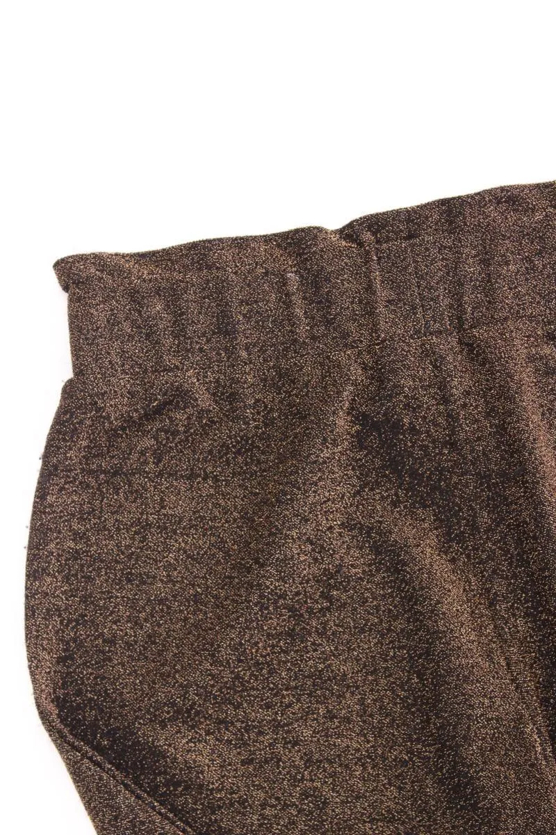 Vila Stretchhose Gr. 38 mit Glitzer gold
