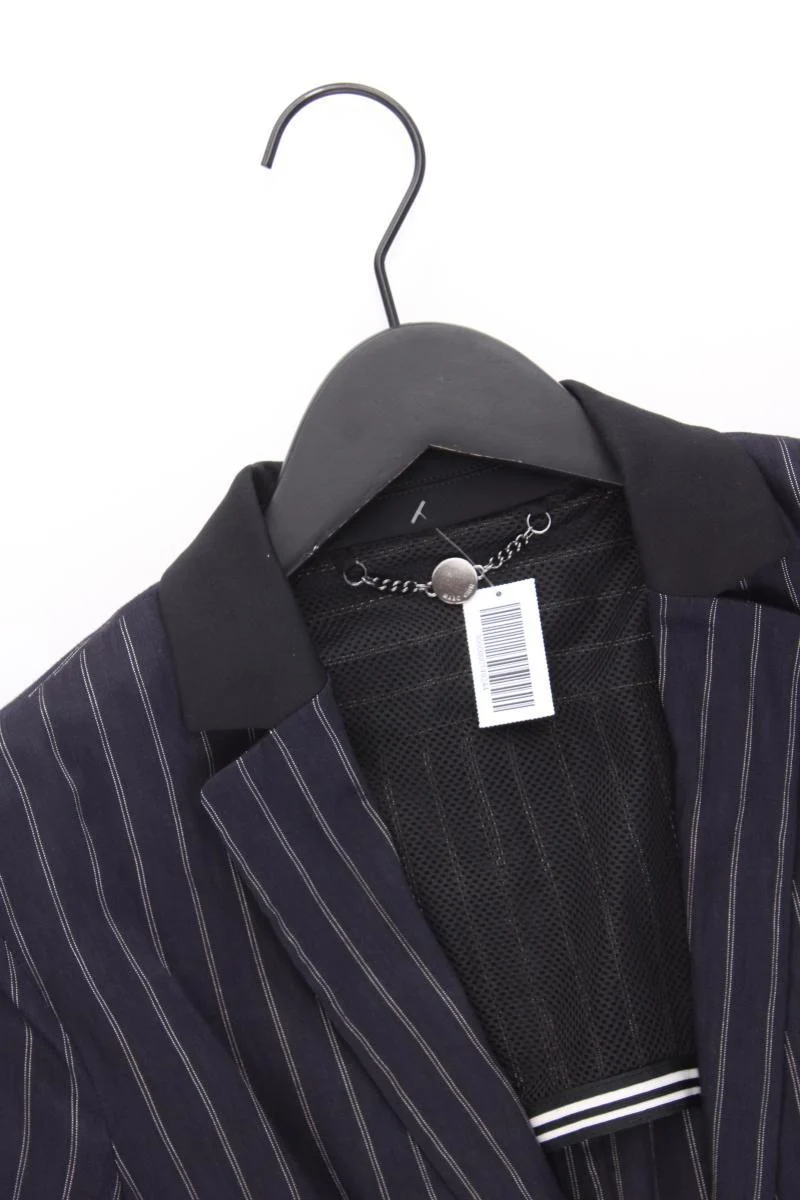 Marc Cain Leinenblazer Gr. 38 gestreift blau