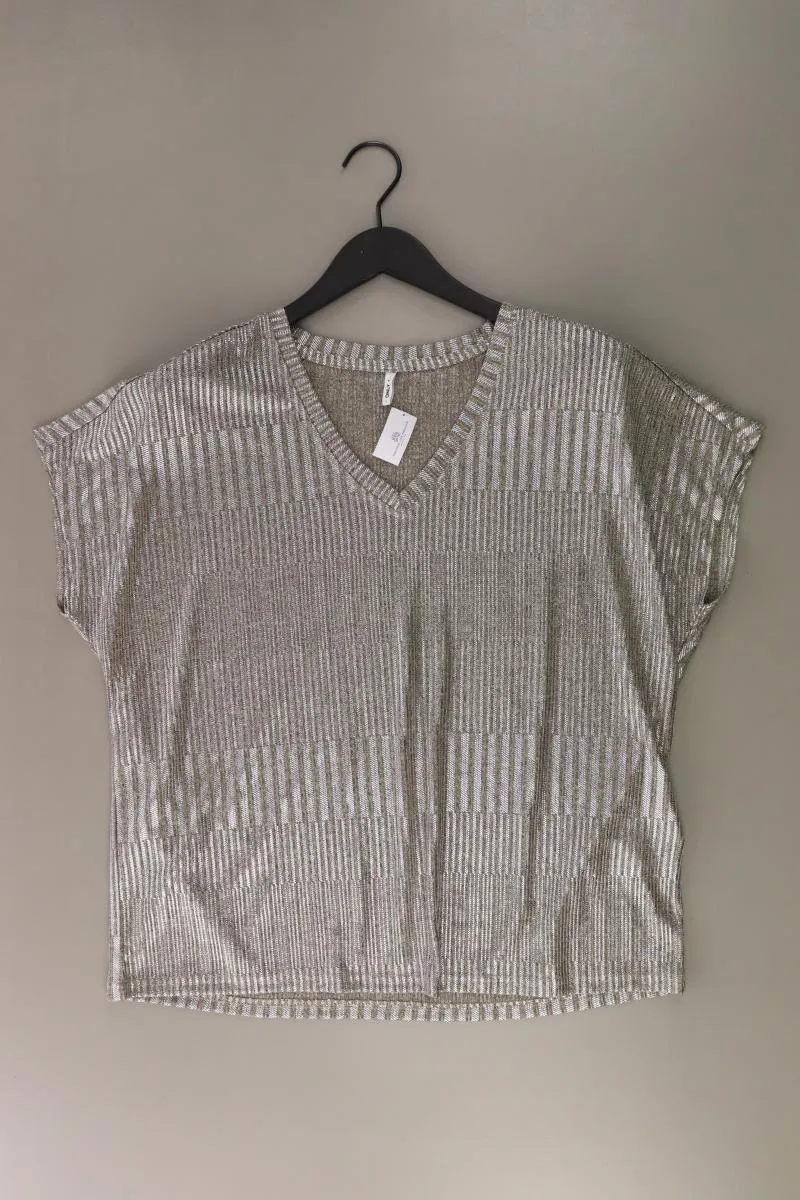 Only Shirt Gr. L Kurzarm silber aus Polyester