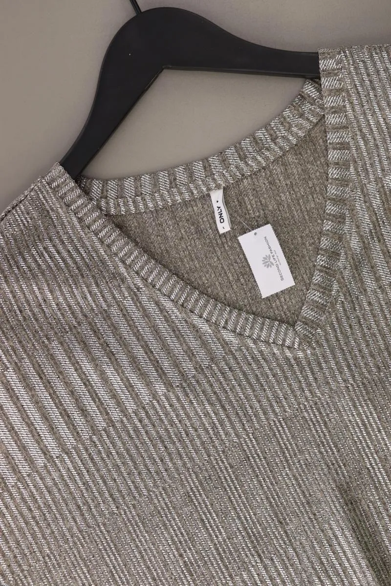Only Shirt Gr. L Kurzarm silber aus Polyester