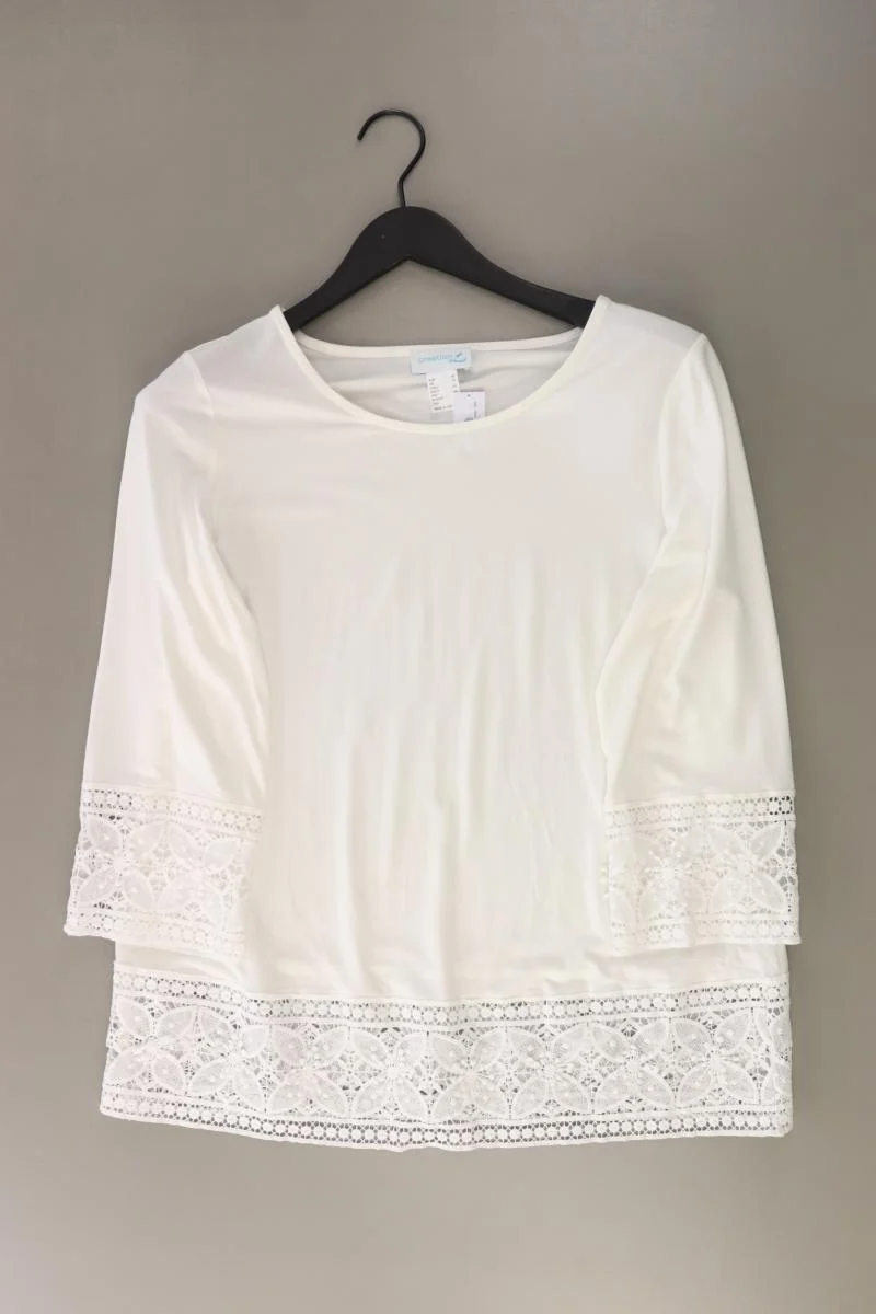 Collection L. Shirt Gr. 40 3/4 Ärmel weiß aus Viskose