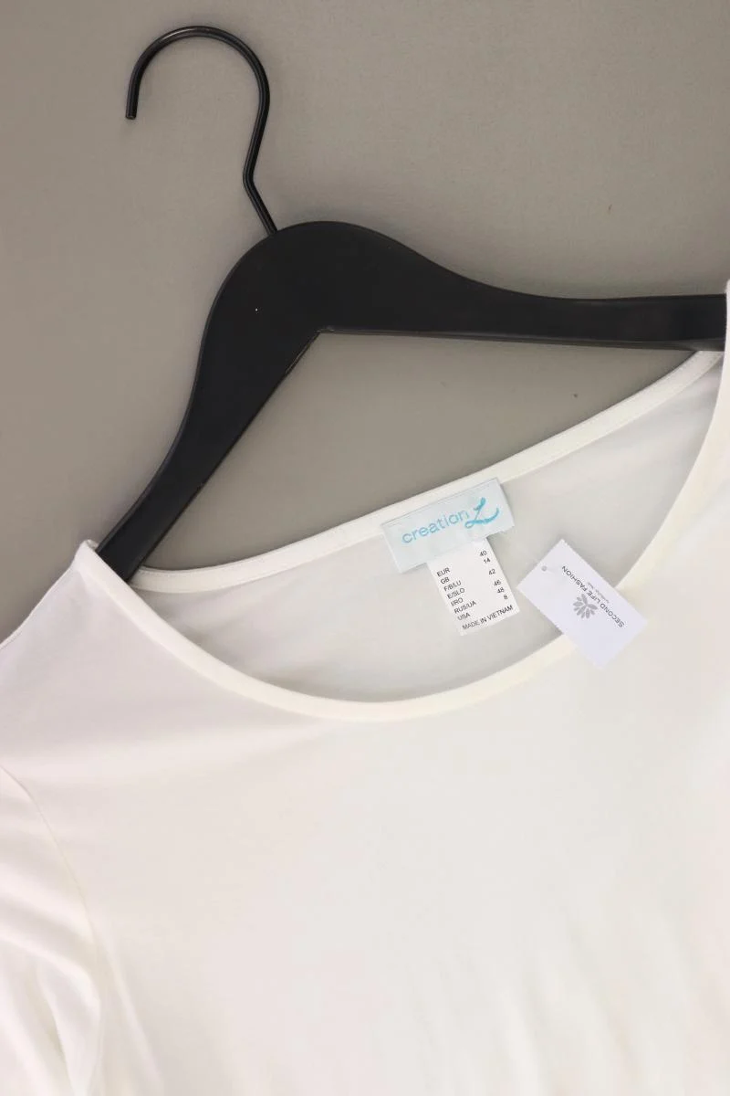 Collection L. Shirt Gr. 40 3/4 Ärmel weiß aus Viskose