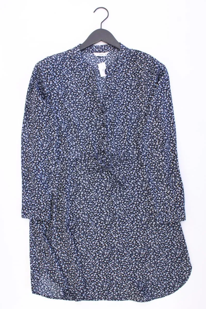 PIGALLE Langarmkleid Gr. 36 mit Blumenmuster blau