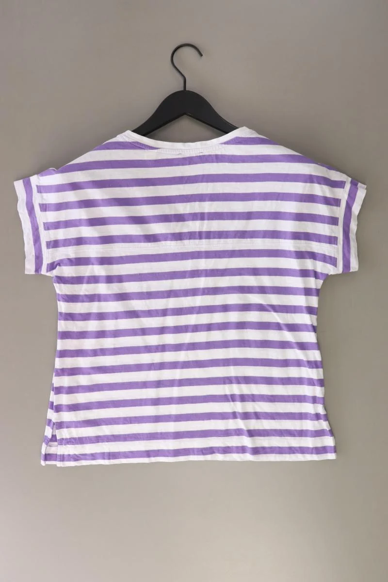 Esprit Ringelshirt Gr. S gestreift Kurzarm lila aus Baumwolle