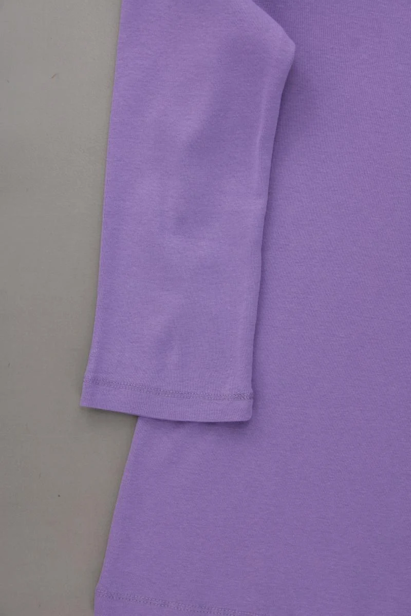 Montego Slim Shirt Gr. S neuwertig 3/4 Ärmel lila aus Baumwolle