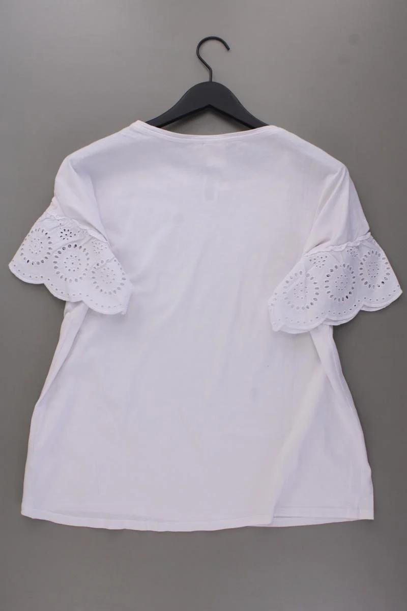 ROCK YOUR CURVES T-Shirt Gr. 44/46 Kurzarm weiß aus Baumwolle