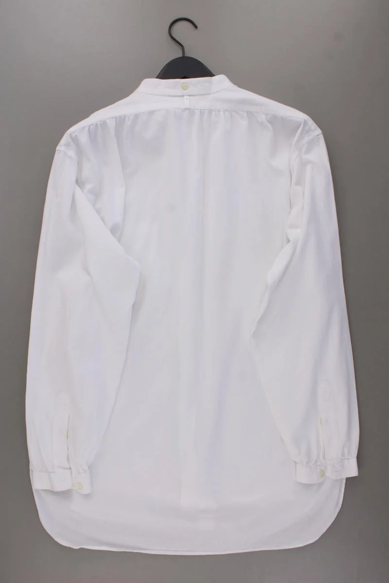 Robert Friedman Langarmhemd für Herren Gr. XL weiß aus Baumwolle