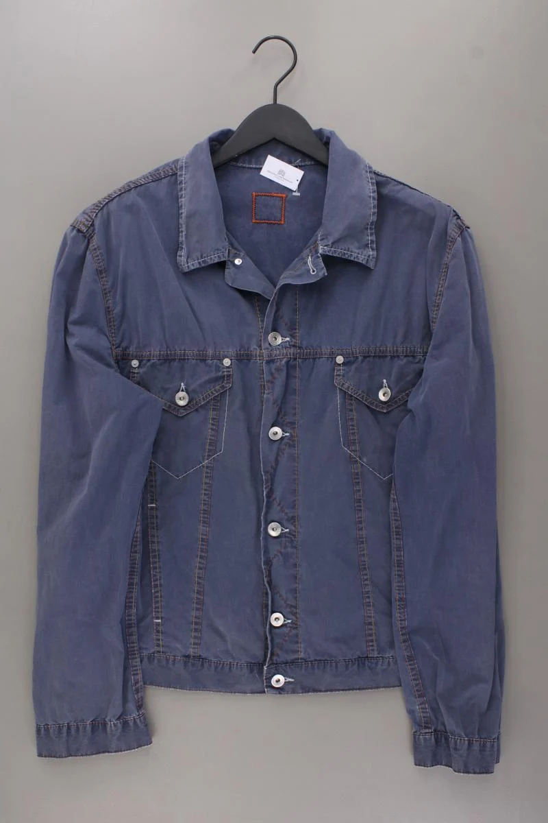 BOSS by Hugo Boss Übergangsjacke für Herren Gr. 50 blau aus Baumwolle